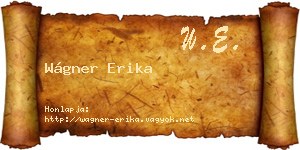 Wágner Erika névjegykártya