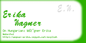 erika wagner business card